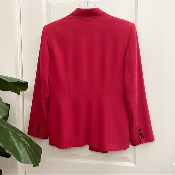 Evan-Picone Red Blazer Suit Jacket 8 - Picture 6 of 10